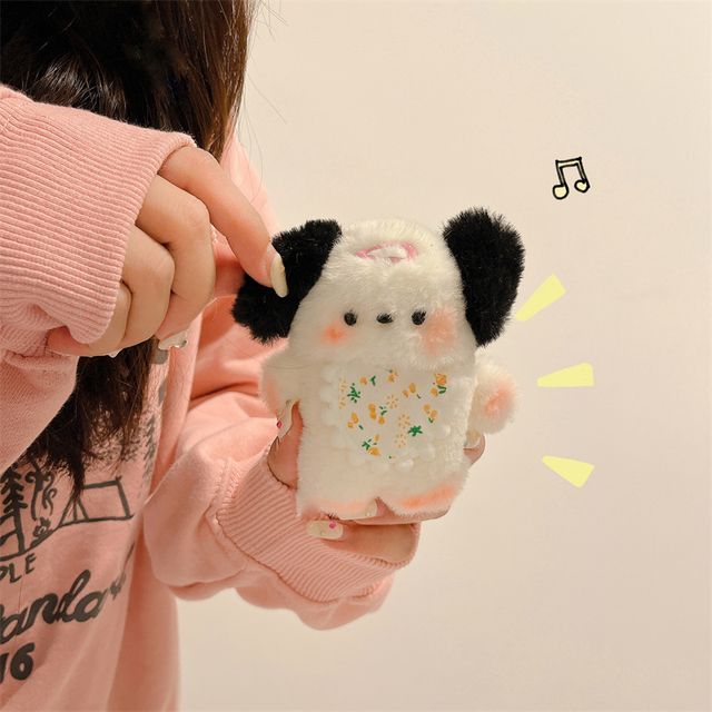 Dog / Rabbit Chenille AirPods Earphone Case Skin