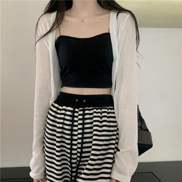 Long Sleeve Sheer Cardigan