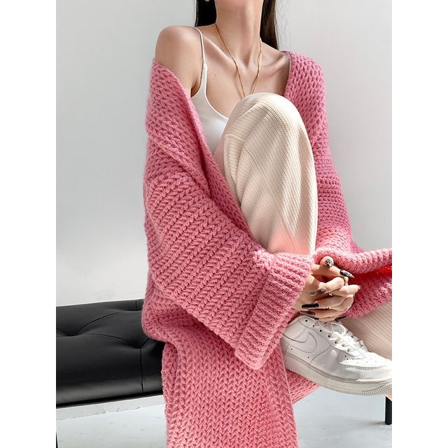 Cozy Knit Oversized Duster