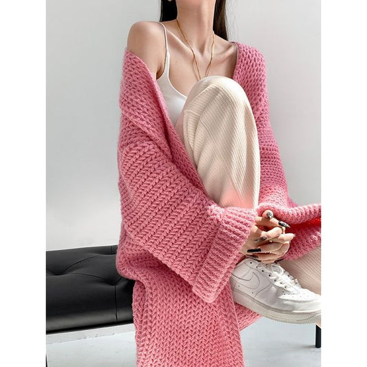 Cozy Knit Oversized Duster