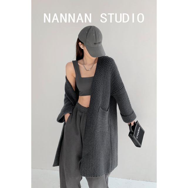 Cozy Knit Oversized Duster