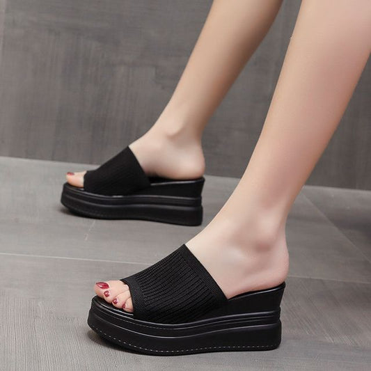 Wedge Heel Platform Sandals - Chunky