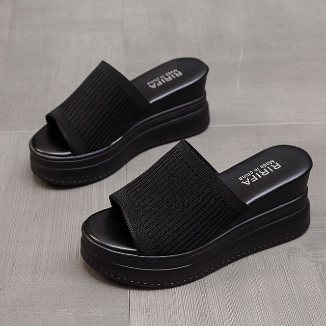 Wedge Heel Platform Sandals - Chunky