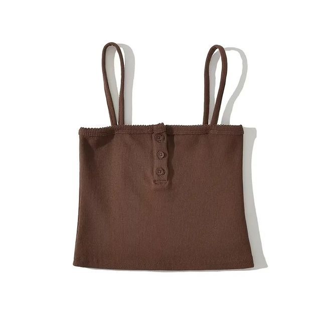 Square Neck Lace-Trim Crop Camisole