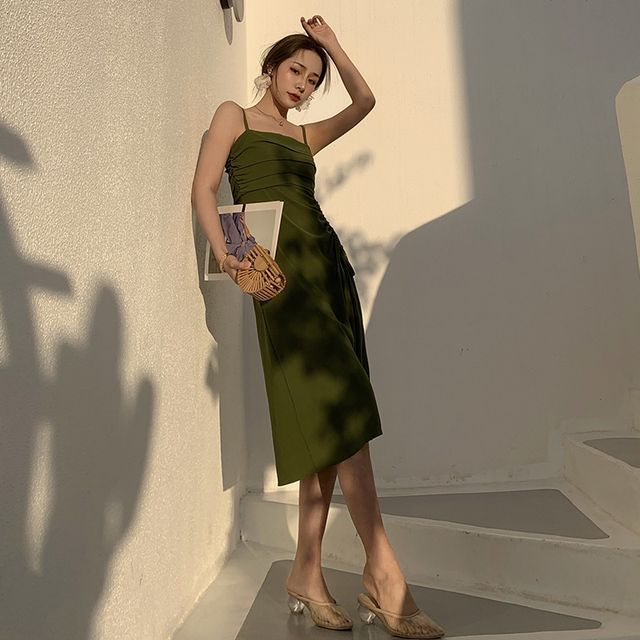 Strap Dress with Thin Straps