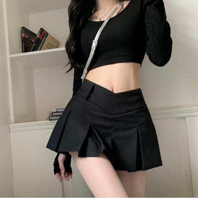 Medium Size Denim Mini Skirt