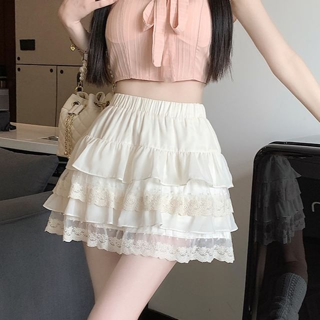 Small Size Denim A-Line Mini Skirt