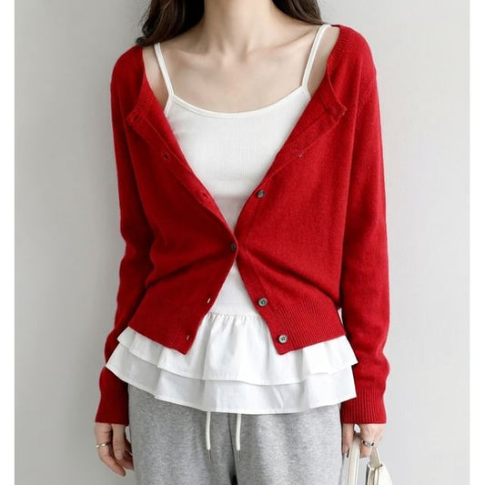 Classic Plain Cardigan