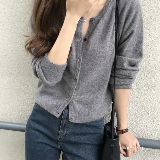 Classic Plain Cardigan