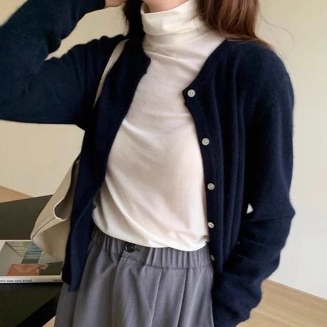 Classic Plain Cardigan