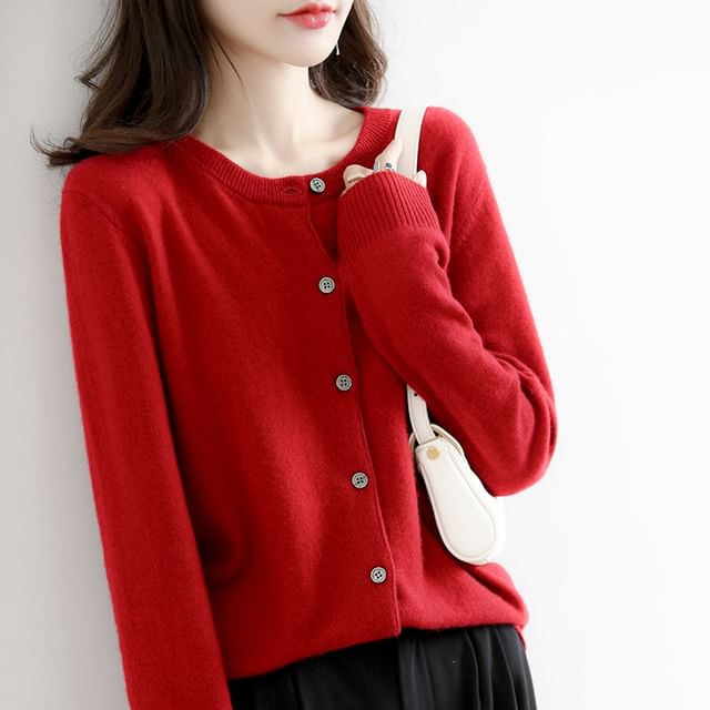Classic Plain Cardigan