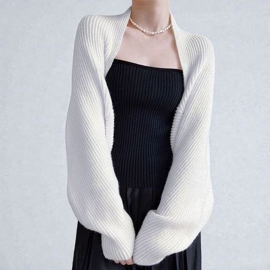 Puff Sleeve Knit Shrug