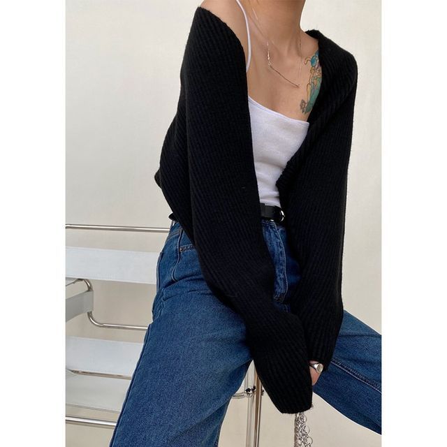 Puff Sleeve Knit Shrug