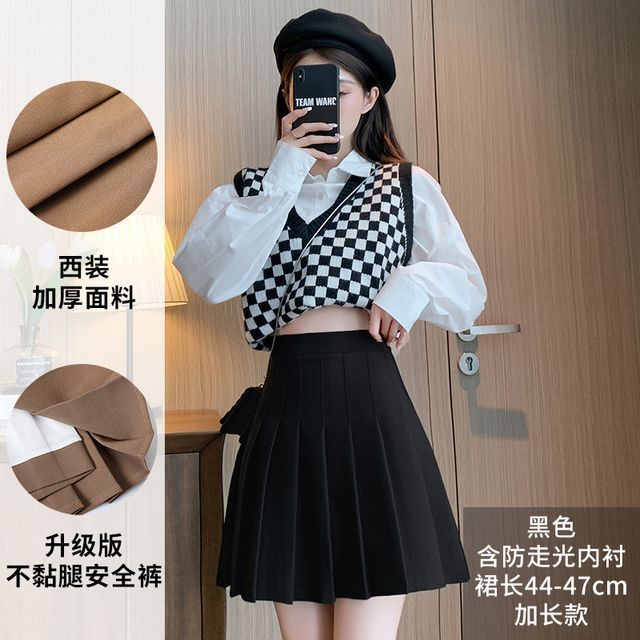 Simple Pleated Skirt for Everyday Wear