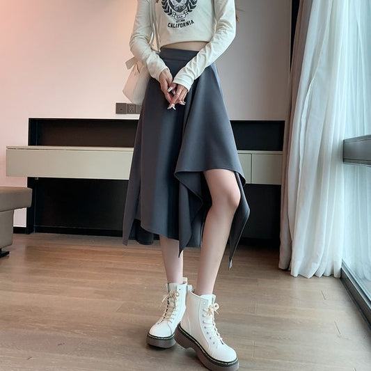 Asymmetric A-Line Skirt for Modern Style