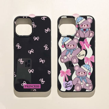 / Phone Bear Bow Case
