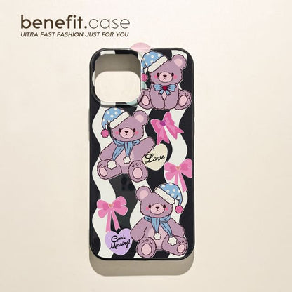 / Phone Bear Bow Case