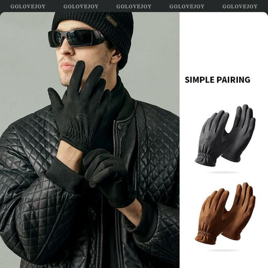 Faux Suede Touchscreen Gloves