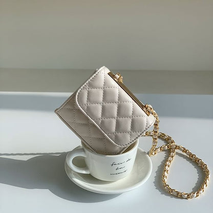 Flap Strap Chain Quilted Bag Crossbody