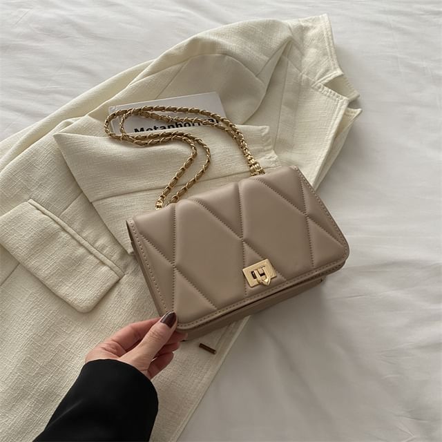 Quilted Flap Shoulder Bag