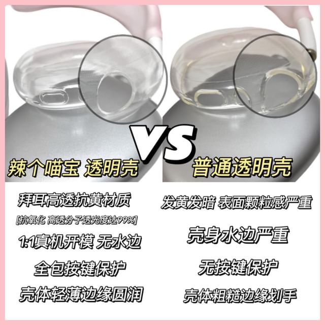 Plain AirPods Max Earphone Case Skin / Headband Cover / Set