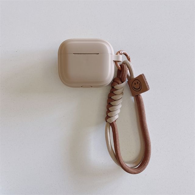Plain Smiley Strap AirPods / Pro Earphone Case Skin