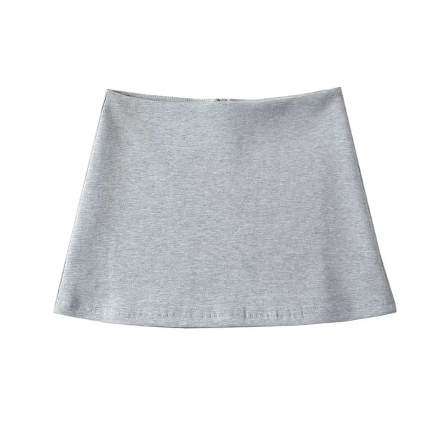 Sleek Solid Pencil Skirt with Mid Waist