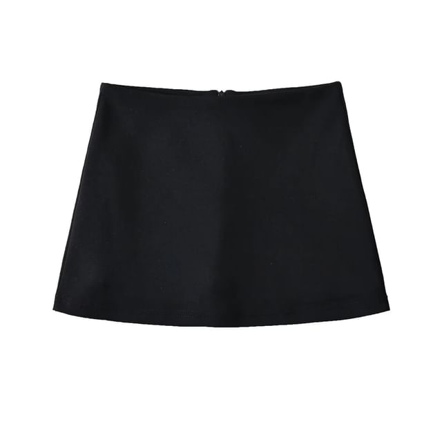 Sleek Solid Pencil Skirt with Mid Waist