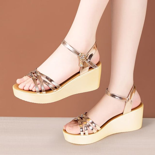 Strappy Platform Wedge Heel Sandals