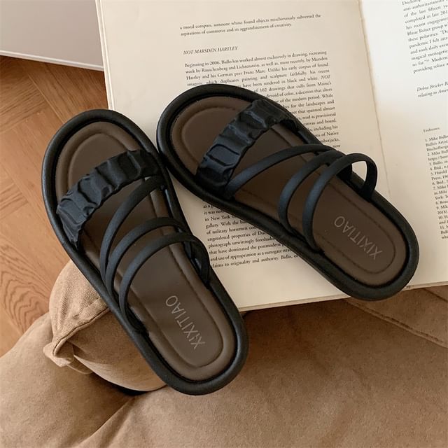 Strappy Slide Sandals