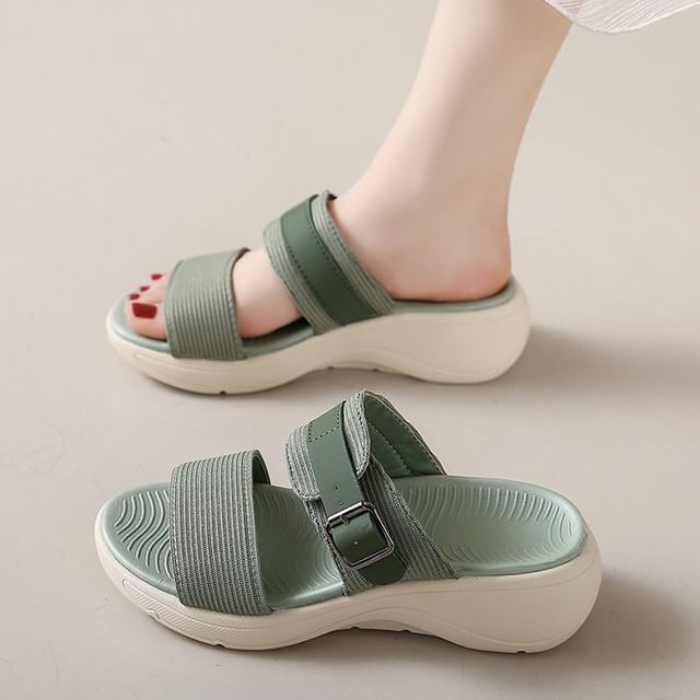 Platform Slide Sandals
