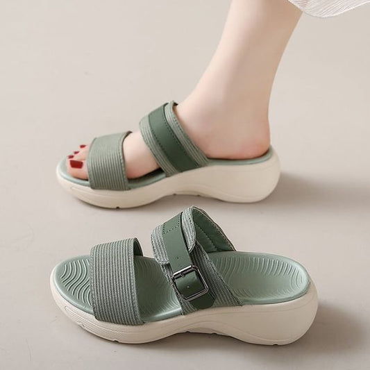 Platform Slide Sandals