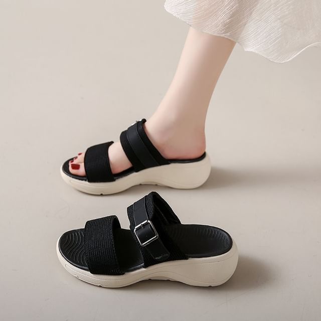 Platform Slide Sandals