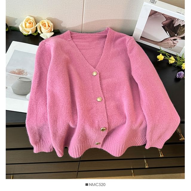 Soft V-Neck Loose Knit Sweater in 8 Colors