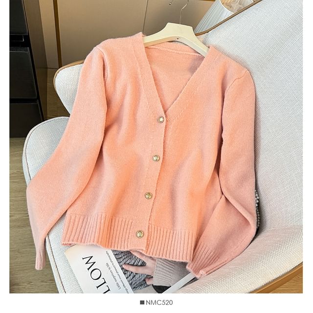 Soft V-Neck Loose Knit Sweater in 8 Colors