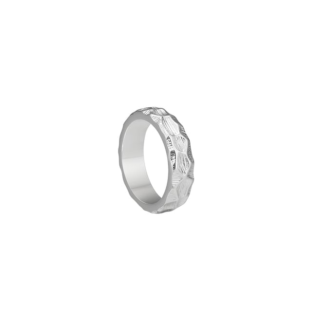 Textured Stainless Steel Ring