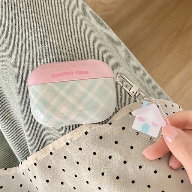 Plaid AirPods / Pro Earphone Case Skin / Charm / Set (Various Designs)