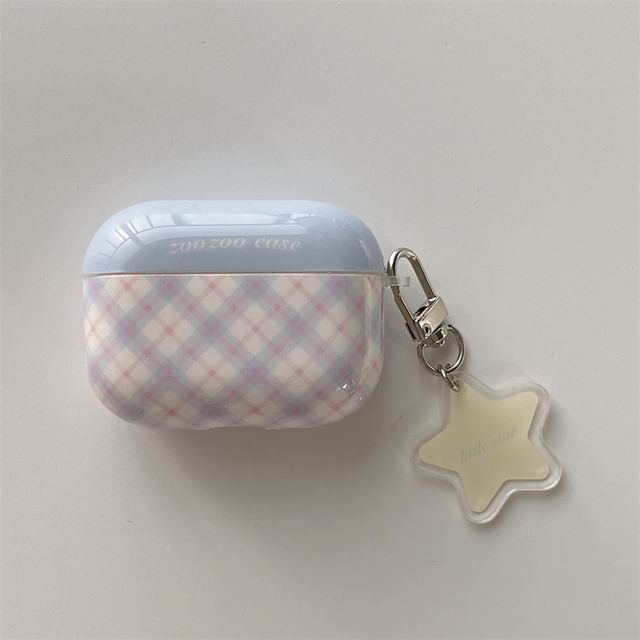 Plaid AirPods / Pro Earphone Case Skin / Charm / Set (Various Designs)