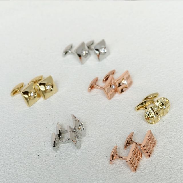 Embellished Alloy Cufflinks - Various Designs