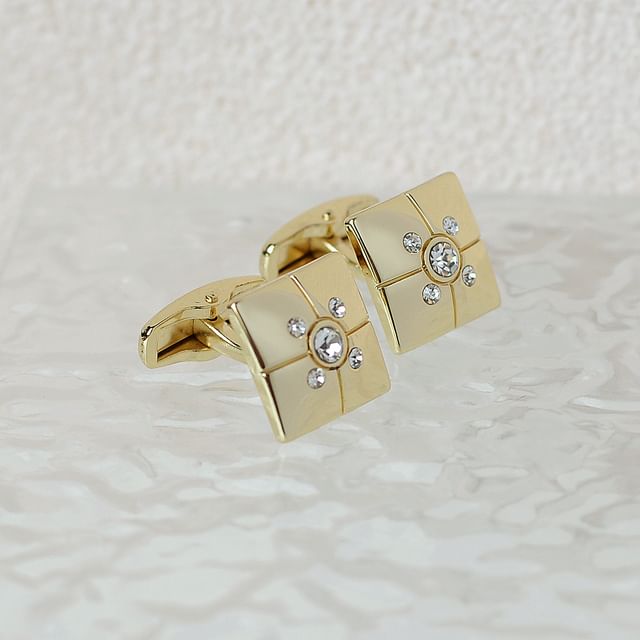 Embellished Alloy Cufflinks - Various Designs