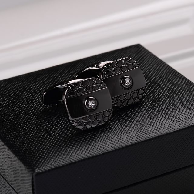 Embellished Alloy Cufflinks - Various Designs