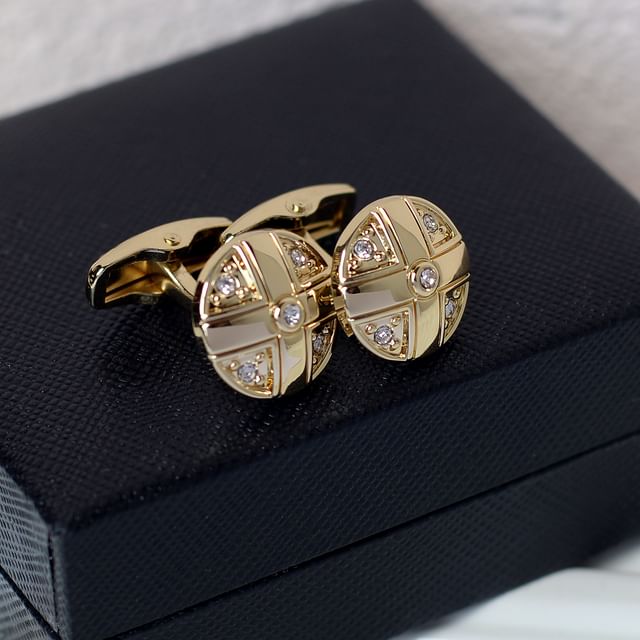 Embellished Alloy Cufflinks - Various Designs