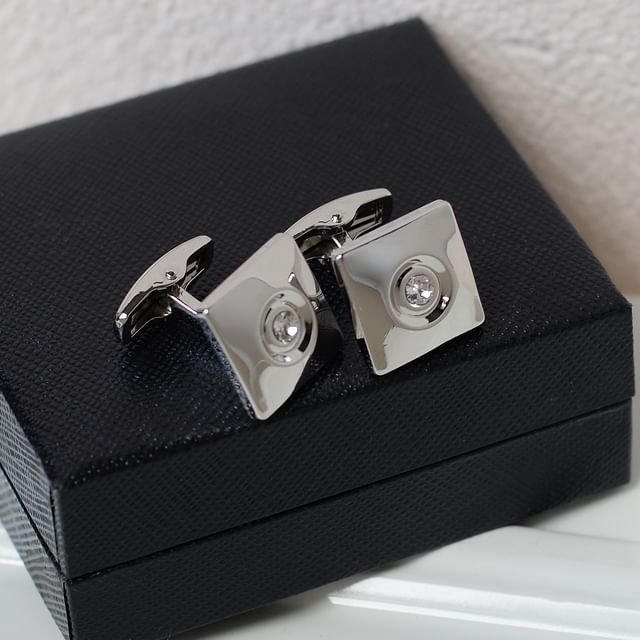 Embellished Alloy Cufflinks - Various Designs