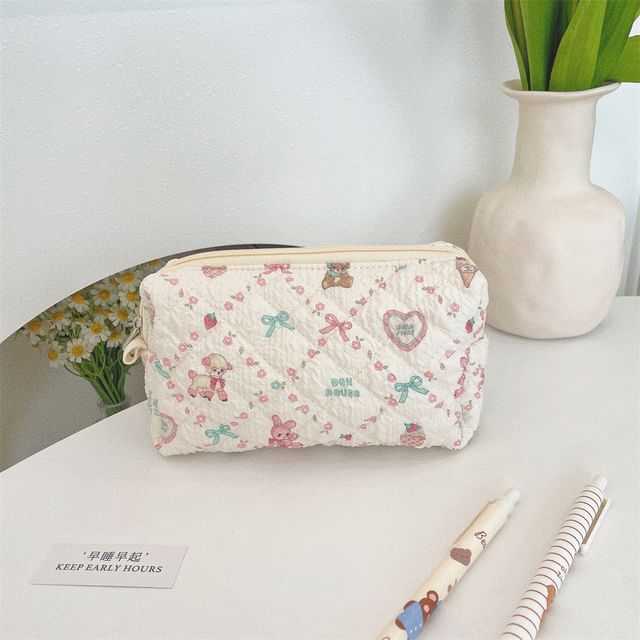 Print Fabric Makeup Bag / Pencil Case (Various Designs)