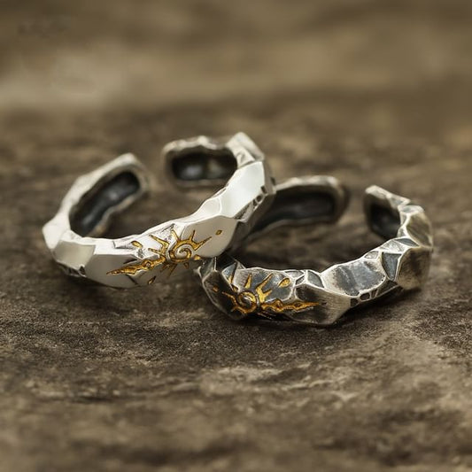 Engraved Thick Ring