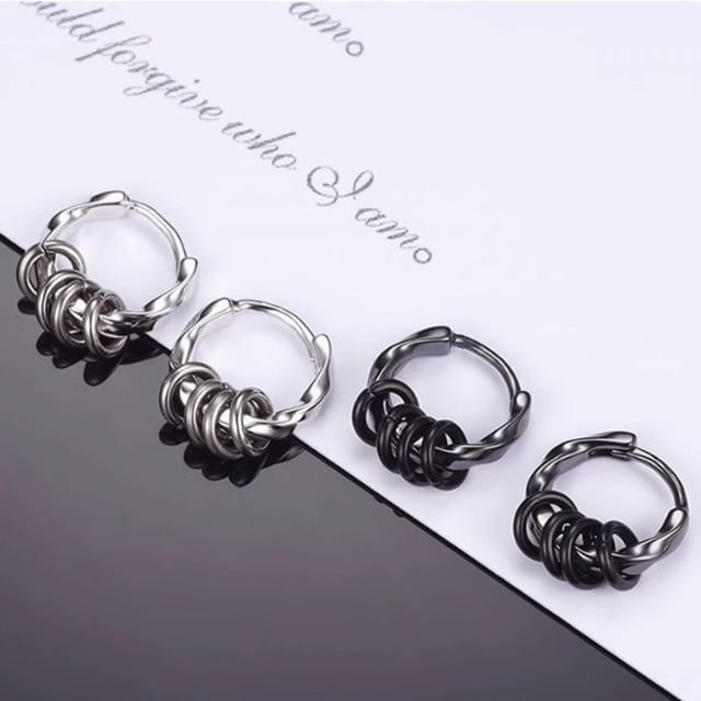 Metallic Hoop Earring