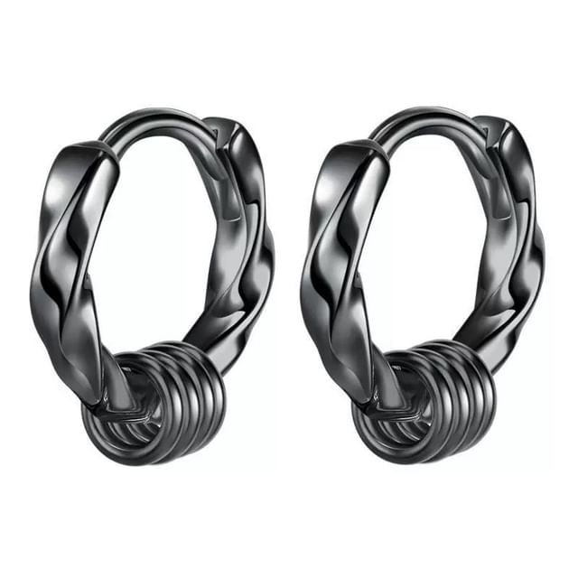 Metallic Hoop Earring