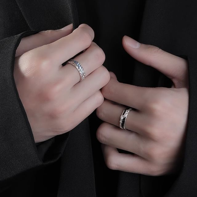 Textured Open Ring S925 Sterling Silver Various