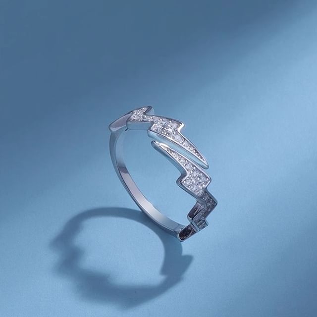 Textured Open Ring S925 Sterling Silver