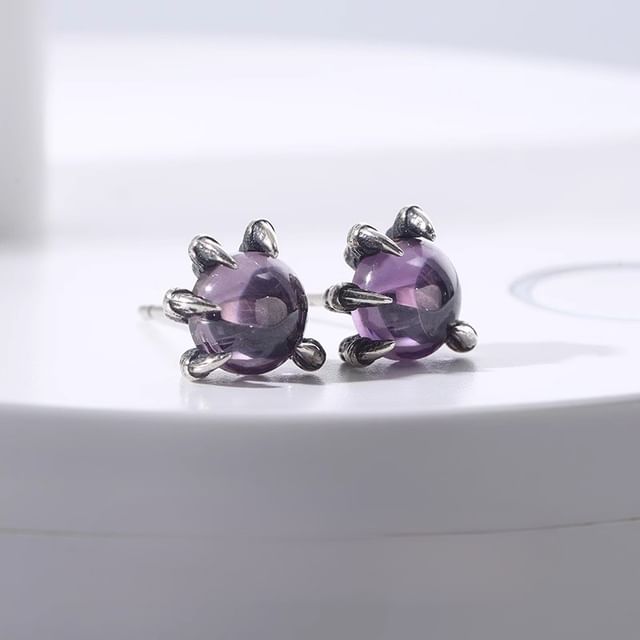 Claw Stud Earring S925 Sterling Silver Set